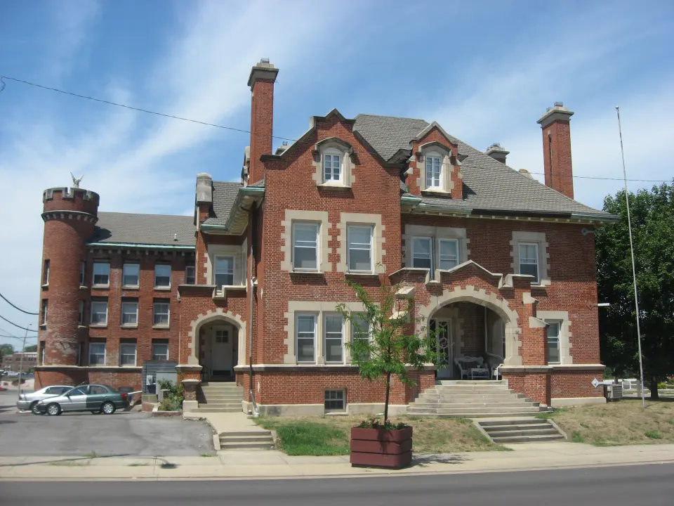 Historic brick county jail and sheriff's residence